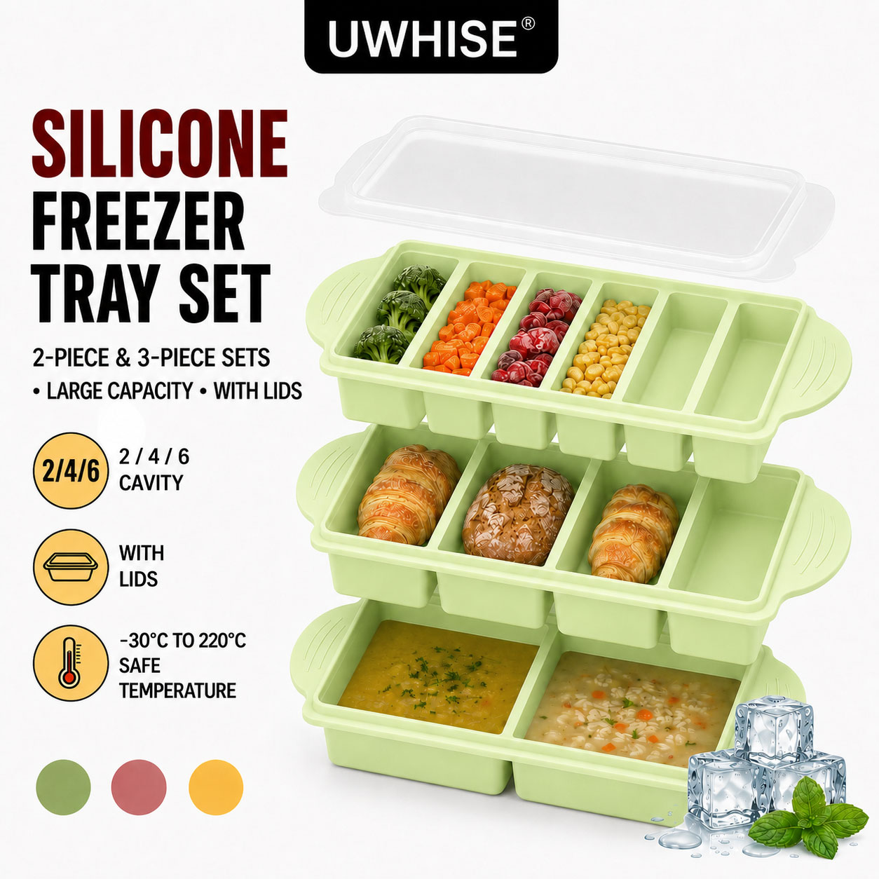 Uwhise Set da 2/3 Pezzi: Vasch - Meal Prep Template recensione e prezzo