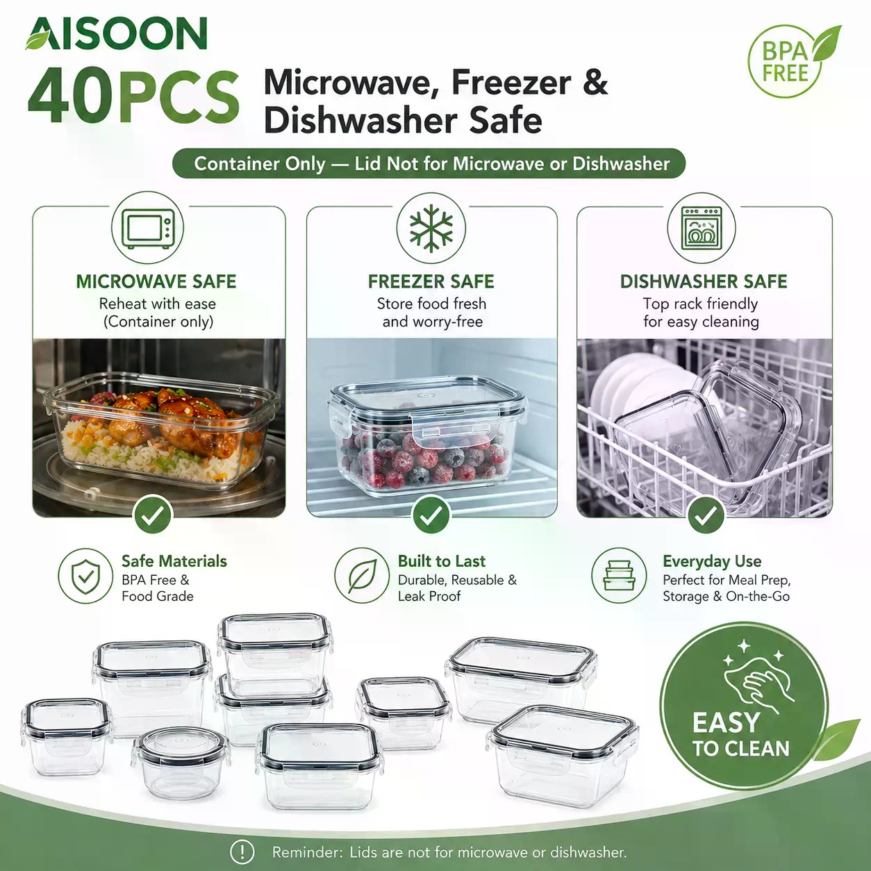 Set di 40 Contenitori per Alim - Meal Prep Bowl recensione e prezzo